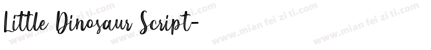 Little Dinosaur Script字体转换